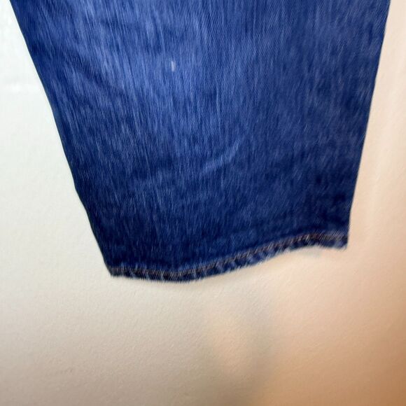 Madewell Hemp Cotton Blend Baggy Straight Jeans Dark Wash Slouchy Denim Size 24 - Picture 12 of 15